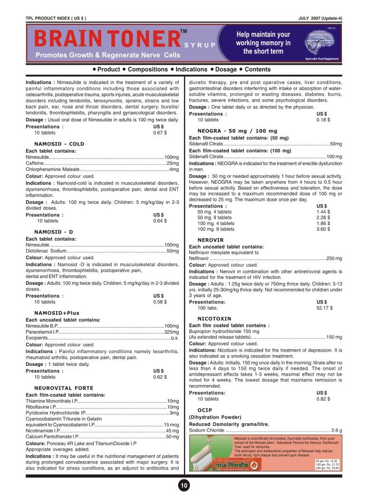 Taj Product Brochure Page 4