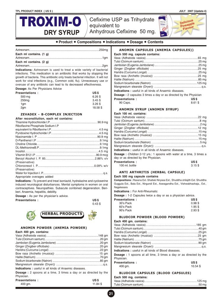 Taj Product Brochure Page 4
