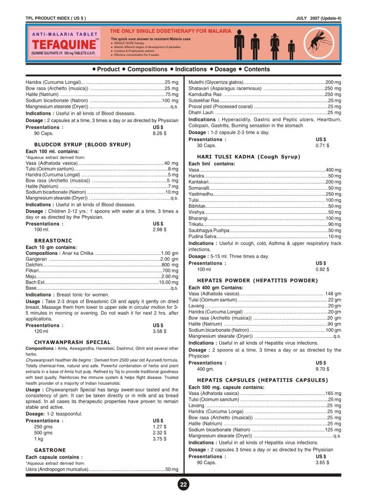 Taj Product Brochure Page 4