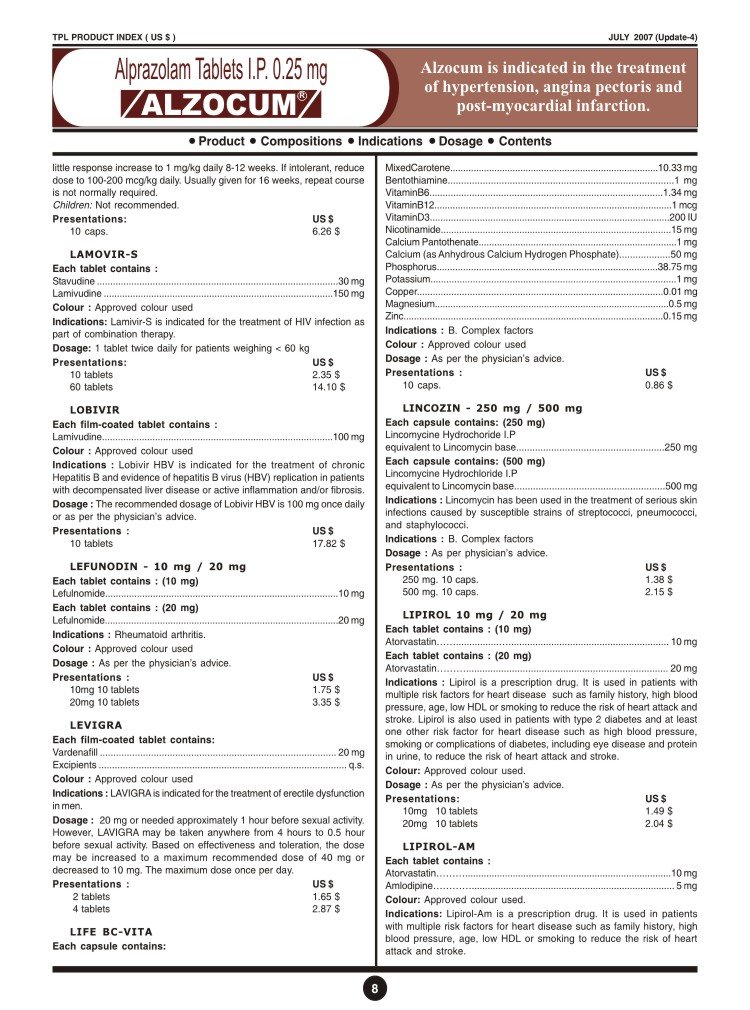Taj Product Brochure Page 4